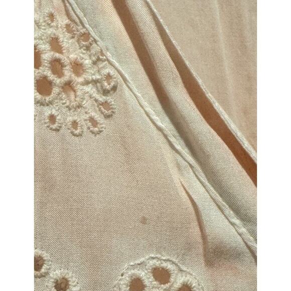 Young Fabulous & Broke Small Kyra Dress Peach Pink Tie Belt Eyelet Resort READ - Picture 10 of 11